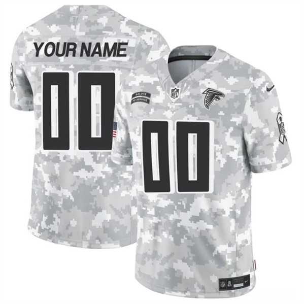 Men%27s Atlanta Falcons Active Player Custom 2024 F.U.S.E Arctic Camo Salute to Service Limited Football Stitched Jersey